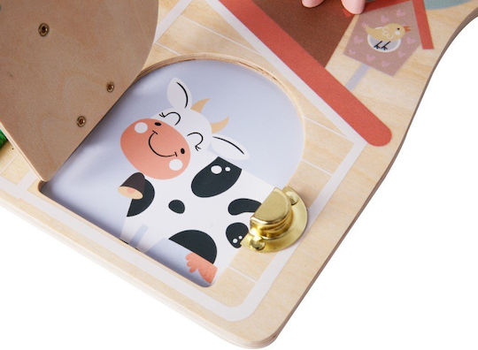 Eli Neli Montessori Farm Activity Board Ξύλινος Πίνακας Δραστηριοτήτων
