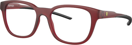 Ferrari Bărbați Plastic Rame Ochelari Burgundy 8006-508-5318