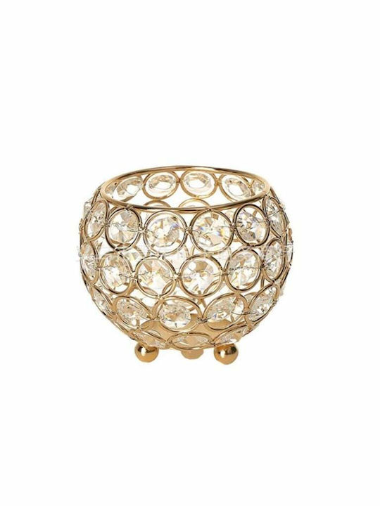 Candle Holder Metal in Gold Color 9cm 1pcs