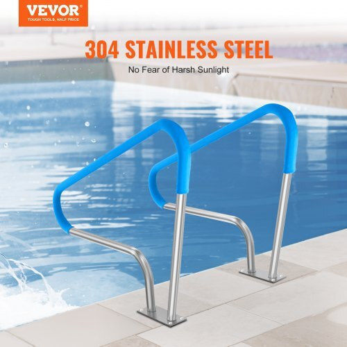 Vevor Pool Handle made of Stainless Steel 121.92x91.44cm White