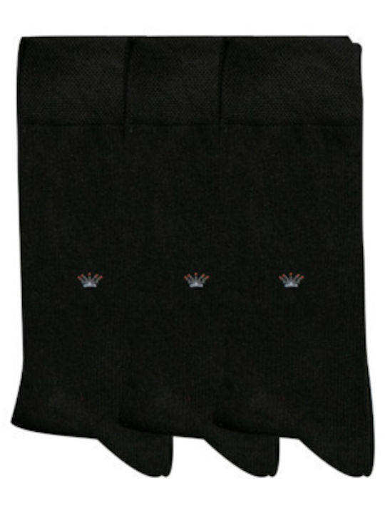 Vtex Socks Ανδρικές Κάλτσες Μαύρες 3Pack Vtex Socks Ανδρικές Κάλτσες Μαύρες 3Pack