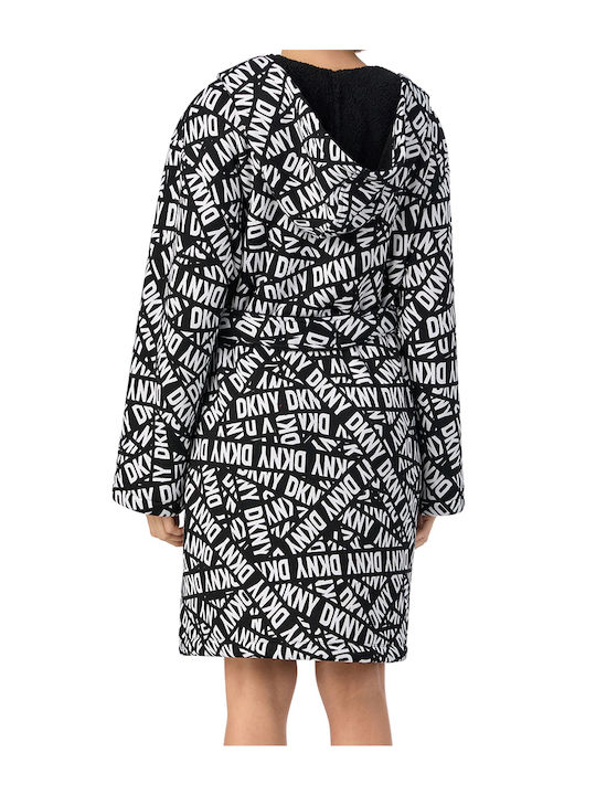 DKNY Зимна Дамска Халат Черна DKNY Зимна Дамска Халат Черна