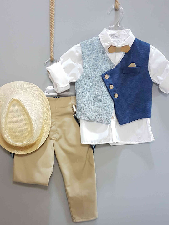 Set de botez pentru băiat Jungle King Outfit Carousel 10 buc Pk-147