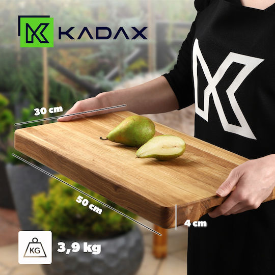 Kadax Плот за рязане за хляб Дърво Кафяв 50x30см 1бр