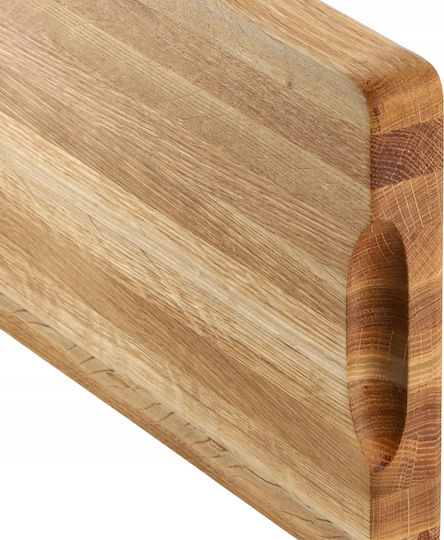 Kadax Επιφάνεια Κοπής για Ψωμί Ξύλινη Καφέ 40x25cm
