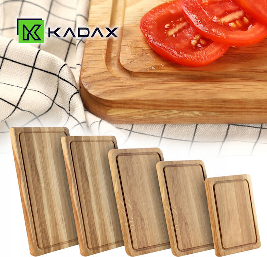 Kadax Плот за рязане Дърво Кафяв 35x25см 1бр