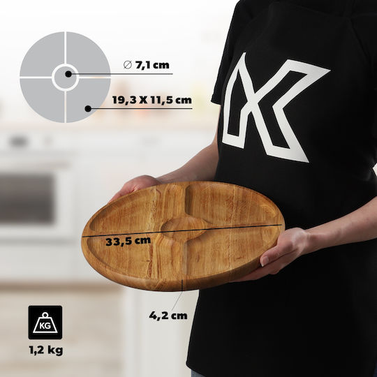 Kadax Πλατώ Σερβιρίσματος Περιστρεφόμενο Ξύλινο Kadax Πλατώ Σερβιρίσματος Περιστρεφόμενο Ξύλινο