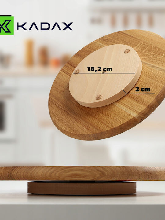 Kadax Servierplatte Drehend Hölzernes 1Stück