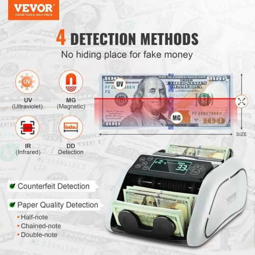 Vevor Money Counter with Speed 1000 Banknotes per Minute DCJH1UVMGIRDDFUJ5V2