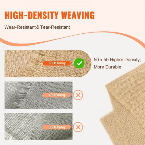 Vevor Țesătură pentru Decorațiuni Burlap 36x150buc