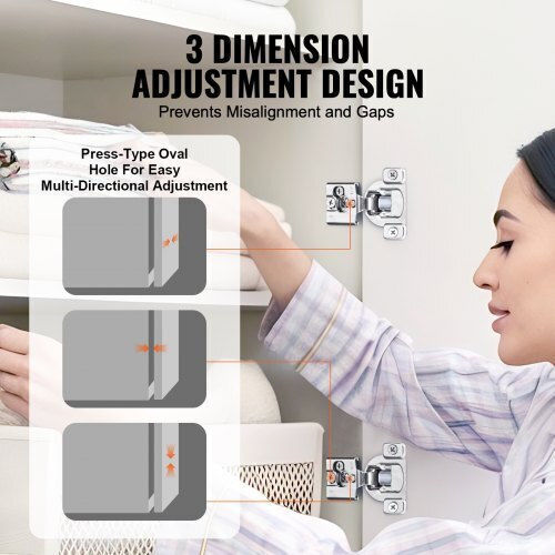 Vevor Cabinet Hinges 30pcs Partial Overlay Soft Close Framed Type Mscjjl30jkjsvawmev0