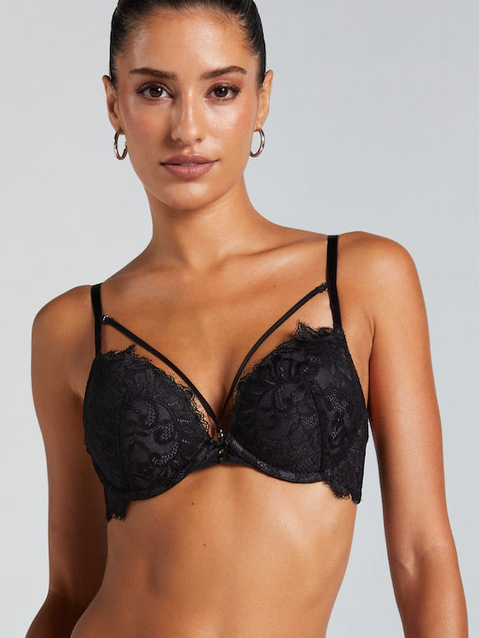 Hunkemöller Bra with Light Padding Underwire Char Caviar