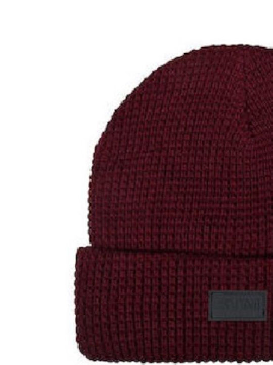 Stamion Beanie Beanie Knitted in Burgundy color