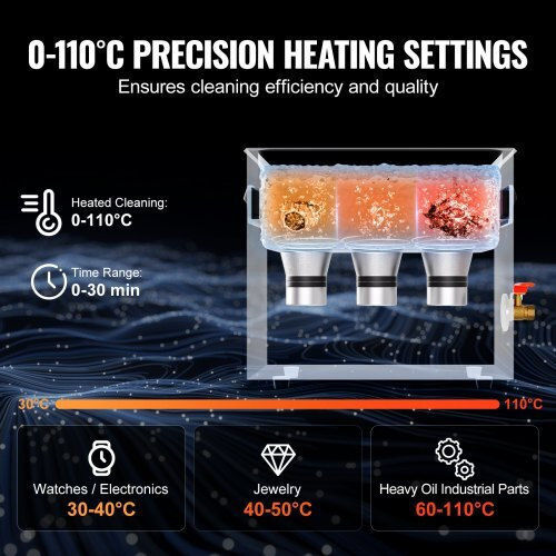 Vevor Ultrasonic Cleaner 6lt with Digital Timer