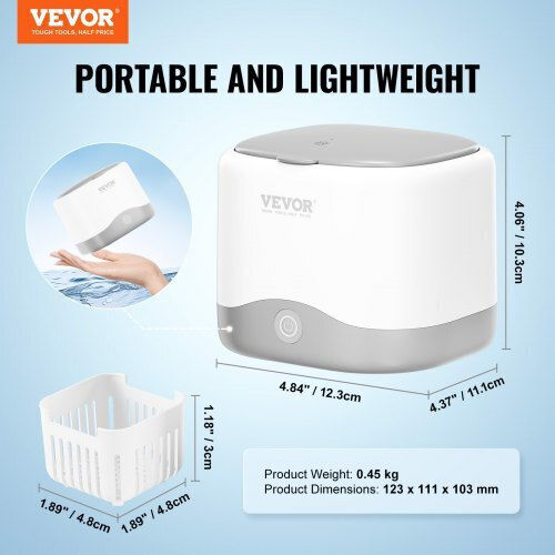 Vevor Ultrasonic Cleaner 200ml with Mechanical Timer