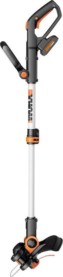 Worx Χορτοκοπτικό Ώμου / Χειρός Μπαταρίας 20V 2.4kg με 1 Μπαταρία 2Ah