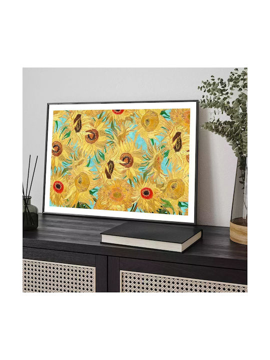 Poster Van Gogh Sonnenblumen Art109 60cm x 90cm Naturholzrahmen