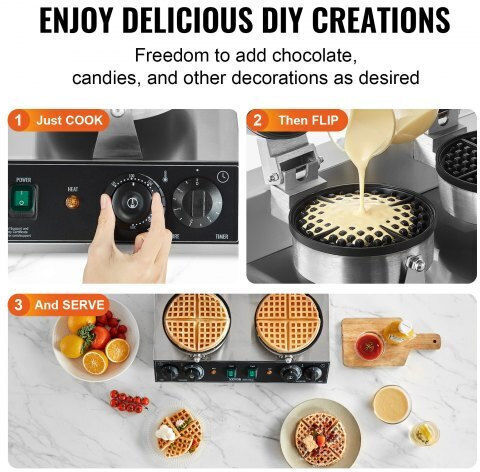 Vevor Commercial Round Waffle Maker SYBLSHFBJZYBC5B6EV2