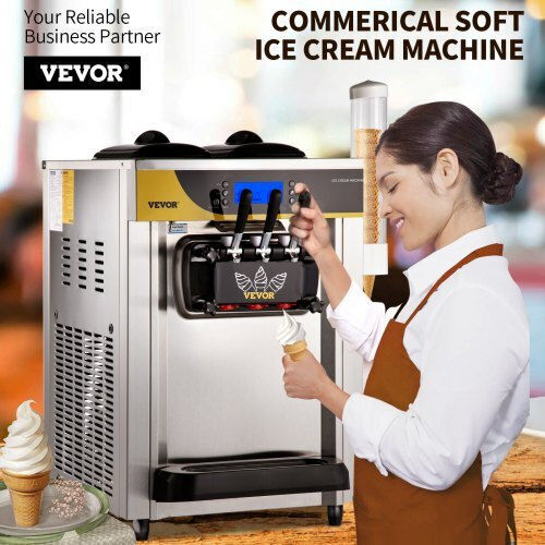 Vevor Professionelle Maschine Eiscreme 2.2kW 74.5x54x86cm. S2230LHR1220VSMH8V2