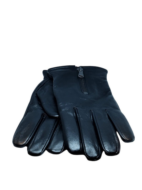 Guy Laroche Men's Leather Touch Gloves Black