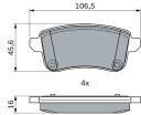 Bosch Disc Brake Pad Set