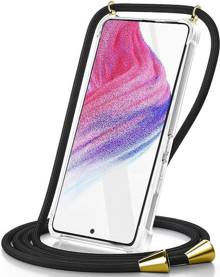 Ancus Back Cover Silicone with Strap Transparent (iPhone 16 Plus)