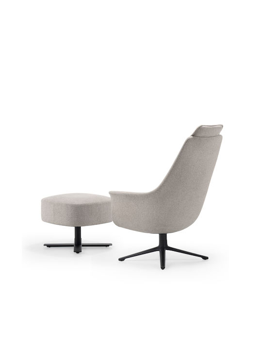 Armchair Visitor in Gray Color 79x85x110cm 1pcs