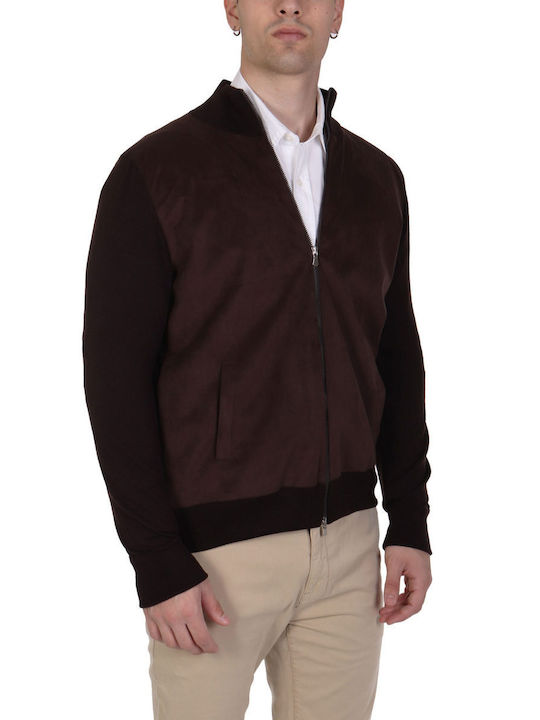 Gran Sasso Men's Knitted Cardigan Coffee