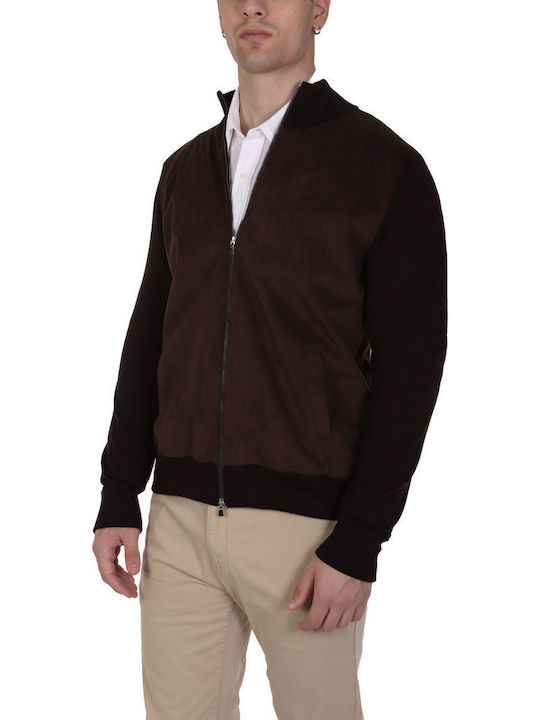 Men's Knitted Cardigan Brown