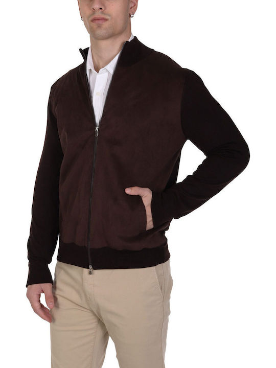 Men's Knitted Cardigan Brown