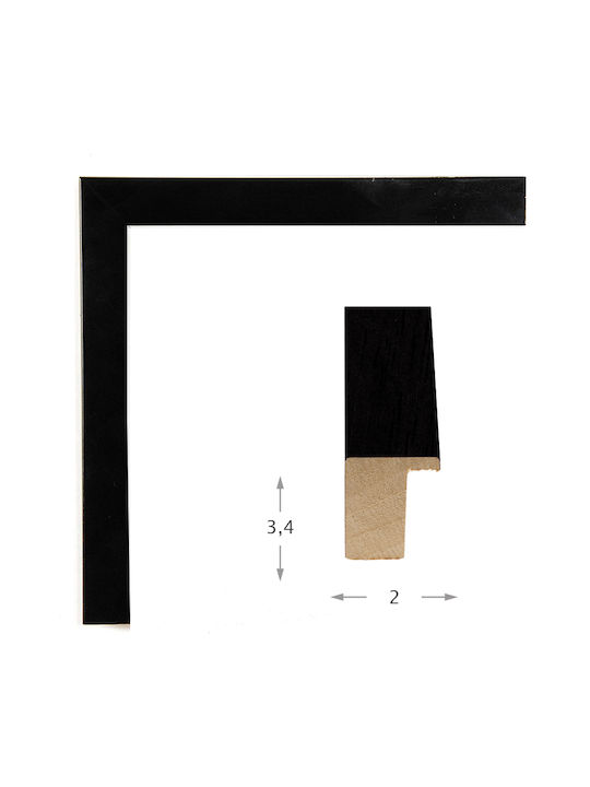 Black Wooden Shadow Box Frame 30x30cm