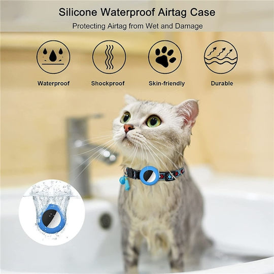 Pet Collar Case for AirTag in Yellow color