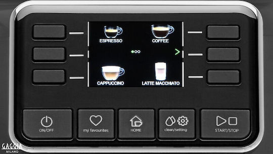 Gaggia Cadorna Prestige Automatic Espresso Coffee Machine 1900W Pressure 15bar with Grinder Grey EG5603/40