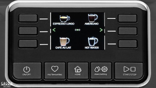 Gaggia Cadorna Prestige Automatic Espresso Coffee Machine 1900W Pressure 15bar with Grinder Grey EG5603/40