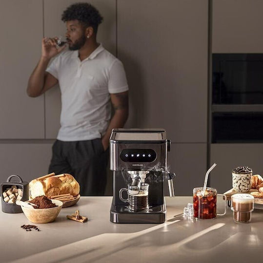 Cecotec Power Espresso Μηχανή Espresso Πίεσης 20bar Μαύρη