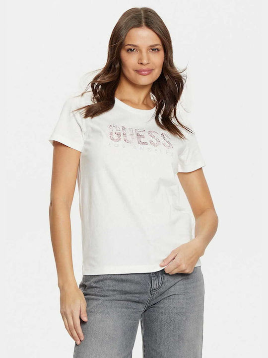 Guess Тениска White W5RI19I3Z14-G012