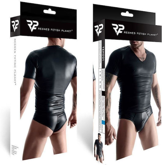 Regnes Fetish Planet Sexy Ανδρικό Top Μαύρο
