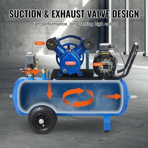 Vevor Two-cylinder Single Stage Air Compressor Head KQYSJBTSGBTCJ23V6V0