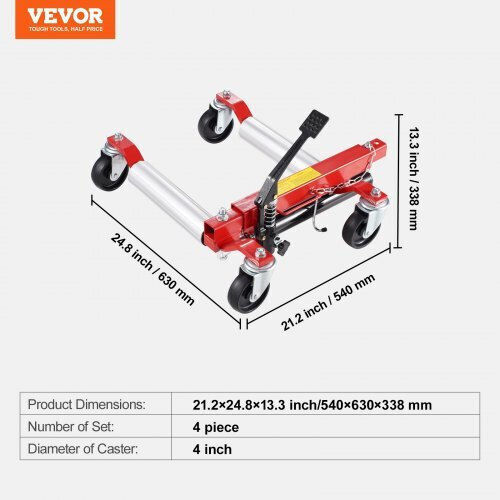 Vevor ZHSKU00000000000102 Car Transport Dollies
