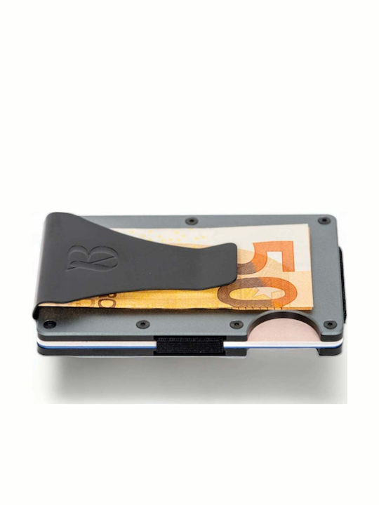 Portofel bărbătesc Clește de bani cu RFID Gri