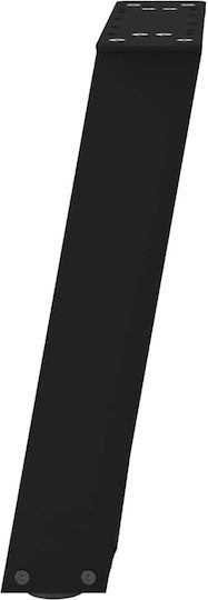 vidaXL Metallic Furniture Leg 2 Pieces Suitable for Table / Coffee Table / Office 38x42cm Black