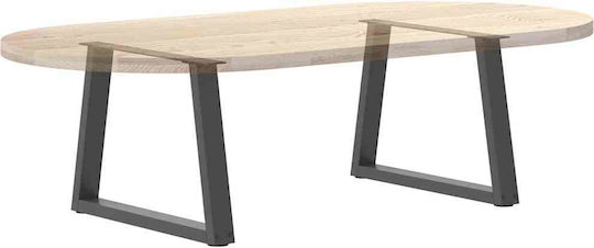 vidaXL Metallisches Möbelbein 2Stücke Für Tisch / Beistelltisch / Büro 60x42cm Anthrazit
