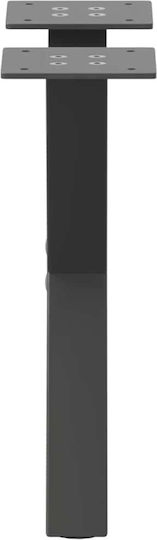 vidaXL Метално Кракче За Мебел 2 Бройки Подходящо За Маса / Малка Маса / Офис 40x30см Антрацит