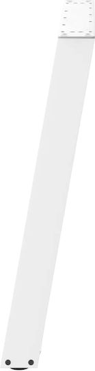 vidaXL Metallic Furniture Leg 2 Pieces Suitable for Table / Coffee Table / Office 80x72cm White