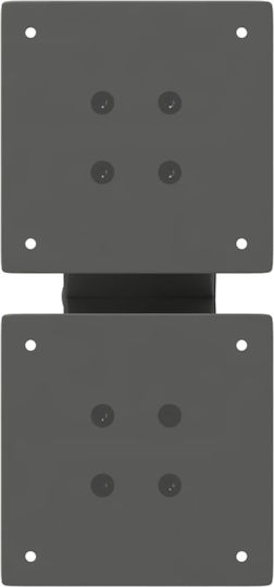 vidaXL Металик Крак На Мебел 2 Бройки Подходящ За Маса / Малка Маса / Офис 30x30см Антрацит