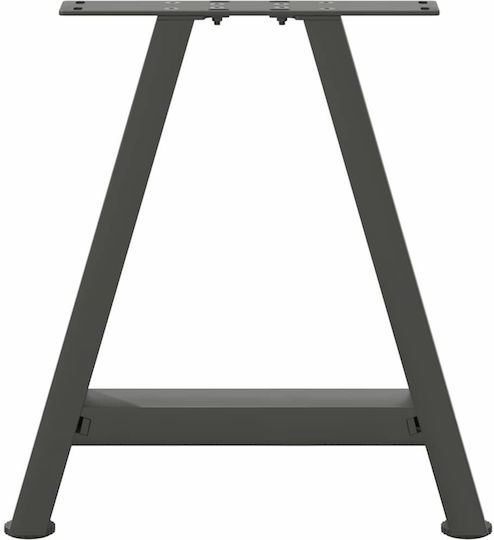 vidaXL Metal Furniture Leg 2 Pieces Suitable for Table / Coffee Table 38x42cm Anthracite