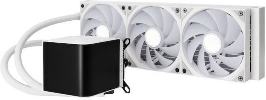 TRYX Panorama CPU Water Cooling Triple Fan 120mm for Socket 1700/1200/115x with ARGB Lighting White