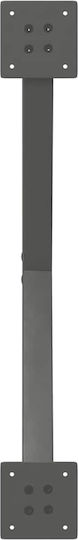 vidaXL Metallische Möbelbeine 2 Stück Für Tisch / Beistelltisch / Büro 70x30x30cm Anthrazit