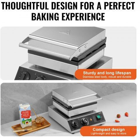 Vevor Commercial Round Waffle Maker SYBLSHFBJDPF0EHRRV2