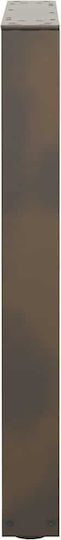 vidaXL Metallic Furniture Leg 2 Pieces Suitable for Office Table Coffee Table 70x72cm Brown